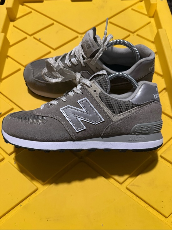 New Balance Shoes - New Balance Women's 574 Gray Suede & Mesh Sneakers. Like new